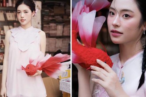 2 Á hậu Việt Nam rạng rỡ trên phố cổ Hà Nội nhân dịp Trung thu