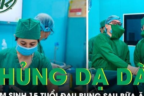 Đau bụng sau bữa ăn, nam sinh 15 tuổi bất ngờ thủng dạ dày suýt mất mạng