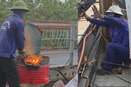 Khách Tây ngỡ ngàng nhìn màn 'gắp lửa bỏ tay người' trên cầu Long Biên