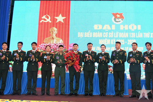 Đại hội đại biểu Đoàn cơ sở Lữ đoàn 139, Binh chủng Thông tin liên lạc lần thứ XVII, nhiệm kỳ 2025-2030 thành công tốt đẹp