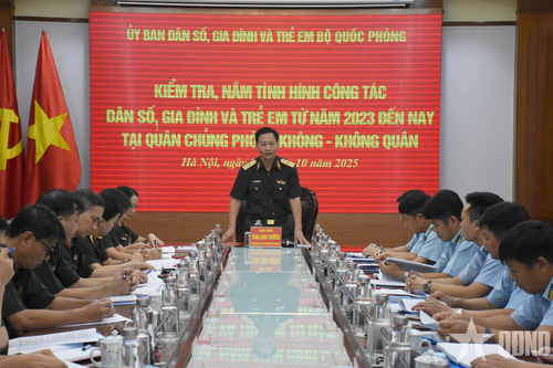 Ủy ban Dân số, Gia đình và Trẻ em Quân chủng Phòng không - Không quân: Quan tâm hỗ trợ các gia đình chính sách, gia đình hiếm muộn