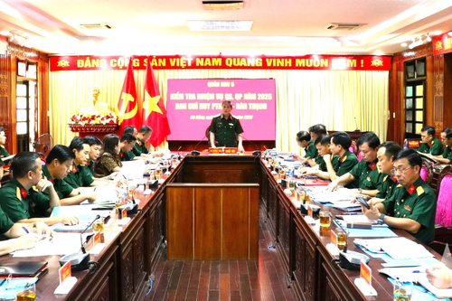 Quân khu 5 kiểm tra nhiệm vụ quân sự, quốc phòng năm 2025 tại Ban Chỉ huy PTKV 4 - Bàn Thạch (Đà Nẵng)