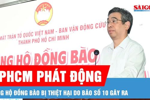 TPHCM phát động ủng hộ đồng bào bị thiệt hại do bão số 10