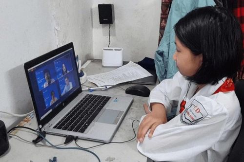 Trường học Hà Nội linh hoạt dạy học ứng phó với mưa bão
