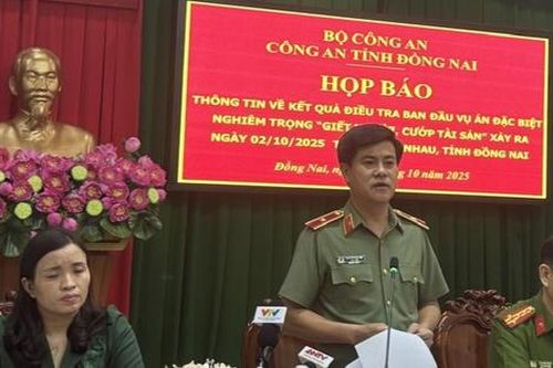 Trọng án 3 người bị sát hại tại Đồng Nai: Động cơ chính của nghi phạm là cướp tài sản, không có yếu tố mâu thuẫn cá nhân