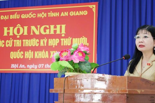 Đoàn Đại biểu Quốc hội tỉnh An Giang tiếp xúc cử tri trước kỳ họp thứ X, Quốc hội khóa XV