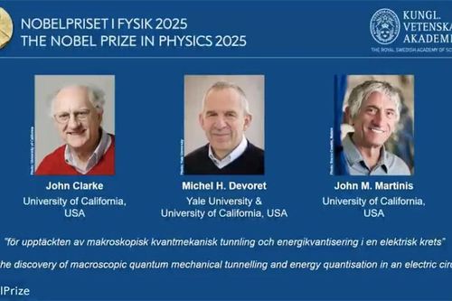 Ba người Mỹ đoạt giải Nobel Vật lý 2025 nhờ khám phá về lượng tử