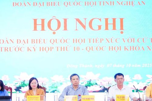 Đại biểu Quốc hội tiếp xúc cử tri xã Đông Thành