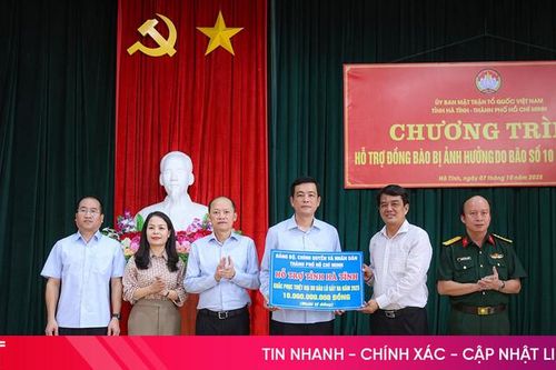 TP Hồ Chí Minh hỗ trợ Hà Tĩnh nguồn lực khắc phục hậu quả bão số 10