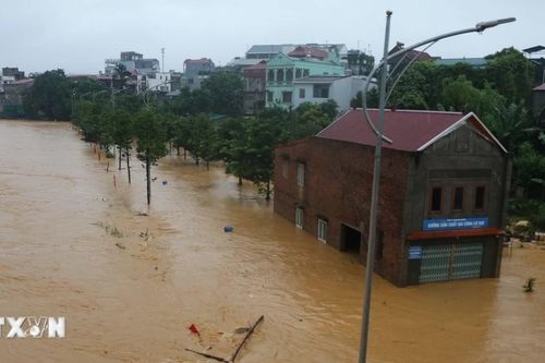 Lũ trên các sông tại Cao Bằng đang lên rất nhanh