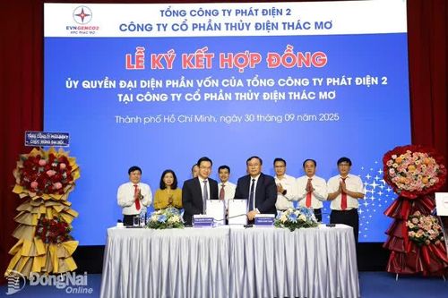 EVNGENCO2 công bố quyết định ủy quyền đại diện phần vốn tại TMP