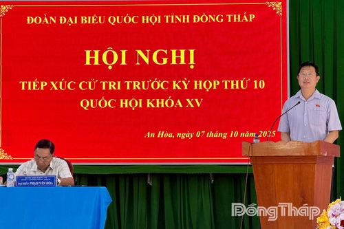 Đoàn Đại biểu Quốc hội tiếp xúc cử tri xã An Hòa