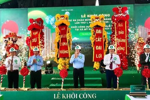 Tây Ninh khởi công xây dựng dự án nhà ở xã hội chào mừng Đại hội Đảng bộ tỉnh lần thứ I