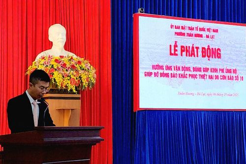 Đà Lạt: Phường Xuân Hương chung tay ủng hộ đồng bào chịu ảnh hưởng bão số 10