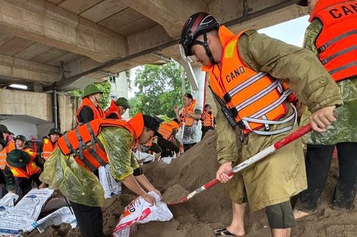 Công an tỉnh Thái Nguyên khẩn trương triển khai các biện pháp ứng phó với mưa lớn, ngập lụt