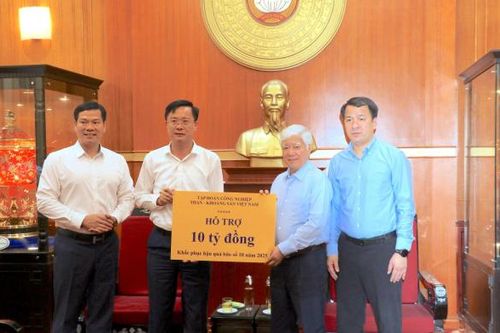 TKV ủng hộ 10 tỷ đồng khắc phục hậu quả bão số 10