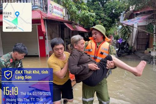 Công an Lạng Sơn huy động lực lượng giúp dân vùng bị vỡ đập, thiên tai