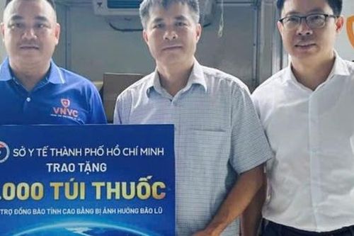 TPHCM gửi 10.000 túi thuốc hỗ trợ đồng bào vùng bão lũ
