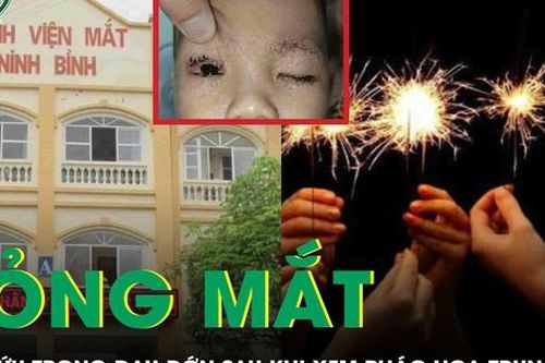 Bé 2 tuổi bỏng mắt nặng, cấp cứu trong đau đớn sau khi xem pháo hoa Trung thu