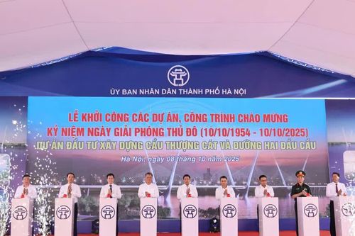 Hà Nội: khởi công cầu Thượng Cát bắc qua sông Hồng