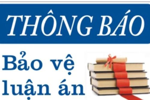 Thông báo Bảo vệ luận án