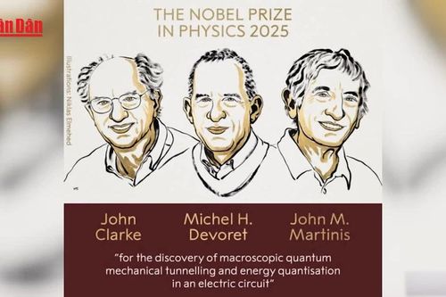 Nobel Vật lý 2025 vinh danh ba nhà khoa học Mỹ