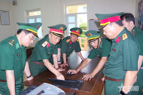 Cục Quân huấn - Nhà trường kiểm tra tại Bộ CHQS tỉnh Thanh Hóa