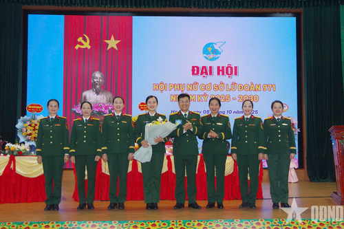 Đại hội Hội Phụ nữ Lữ đoàn 971 nhiệm kỳ 2025 - 2030 thành công tốt đẹp