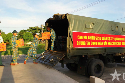 Sư đoàn 372 hướng về nhân dân vùng lũ miền Bắc