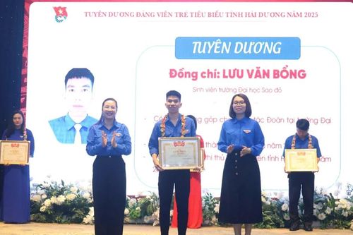 Lưu Văn Bổng - Sinh viên Trường Đại học Sao Đỏ là tấm gương tiêu biểu trong công tác Đoàn và phong trào thanh niên