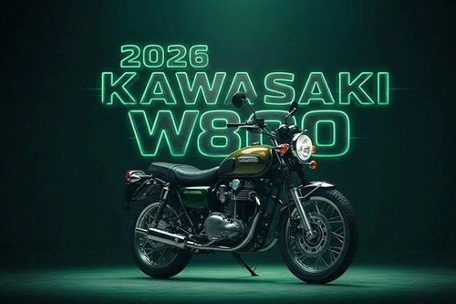 Kawasaki W800 2026 trình làng - xế nổ hoài cổ từ 230 triệu đồng