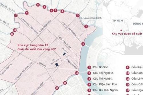 Đề xuất chọn khu vực trung tâm TP HCM: và Cần Giờ lập LEZ từ 2026