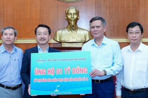 PVEP chung tay hỗ trợ đồng bào bị thiệt hại do cơn bão số 10