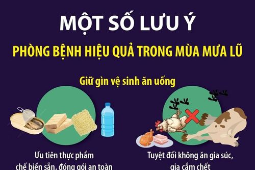 Một số lưu ý phòng bệnh hiệu quả trong mùa mưa lũ