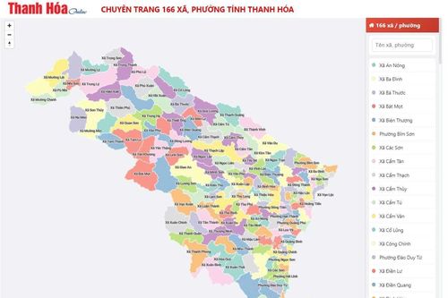Báo và Đài PT-TH Thanh Hóa ra mắt trang dữ liệu số 166 xã, phường