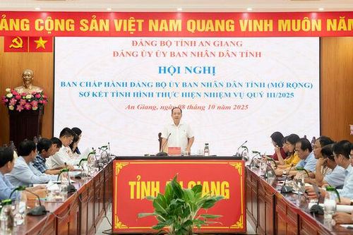 Ban Chấp hành Đảng bộ UBND tỉnh An Giang sơ kết tình hình thực hiện nhiệm vụ quý III năm 2025