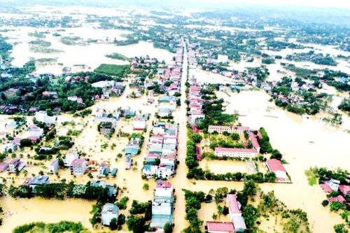Bắc Ninh: Lũ trên sông dâng cao, nhiều khu vực ngập sâu