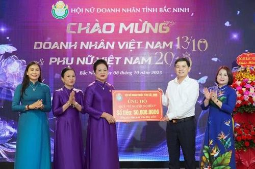 Hội Nữ doanh nhân tỉnh Bắc Ninh gặp mặt nhân Ngày Doanh nhân Việt Nam