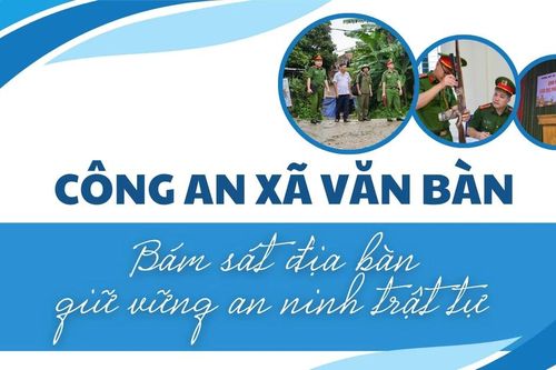 Công an xã Văn Bàn bám sát địa bàn, giữ vững an ninh, trật tự