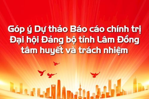 Góp ý Dự thảo Báo cáo chính trị Đại hội Đảng bộ tỉnh Lâm Đồng tâm huyết và trách nhiệm