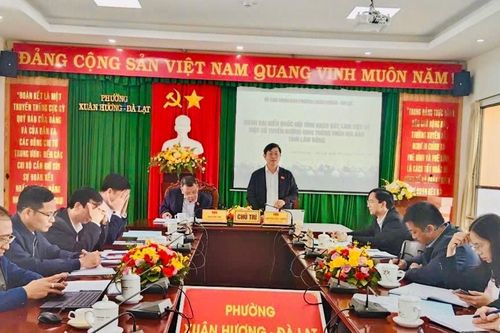 Đoàn ĐBQH tỉnh Lâm Đồng khảo sát mô hình chính quyền địa phương 2 cấp tại phường Xuân Hương – Đà Lạt