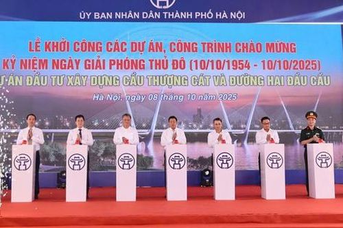 Khởi công cầu Thượng Cát hơn 7.300 tỷ đồng bắc qua sông Hồng