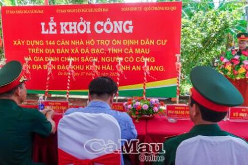 Quân khu 9 khởi công 124 mái ấm nghĩa tình