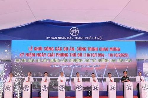 Khởi công xây dựng cầu Thượng Cát - cây cầu thứ 6 bắc qua sông Hồng
