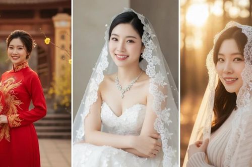 Những câu lệnh để tạo bộ hình cô dâu xinh lung linh qua ứng dụng AI Gemini