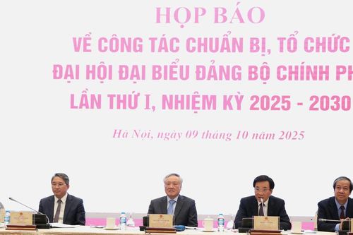 453 đại biểu dự Đại hội Đảng bộ Chính phủ lần thứ I, nhiệm kỳ 2025-2030