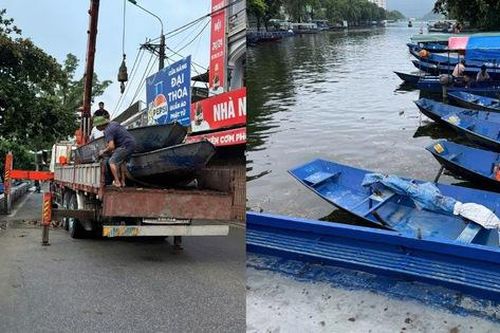 Những con thuyền chở nghĩa tình vượt dòng nước lũ