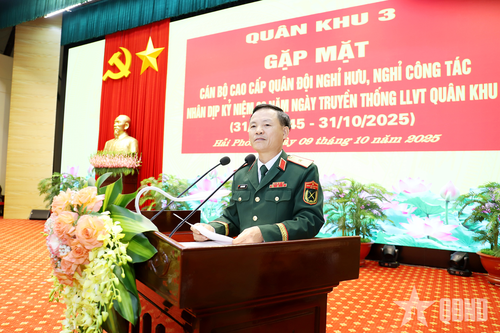 Quân khu 3: Gặp mặt cán bộ cao cấp Quân đội nghỉ hưu, nghỉ công tác