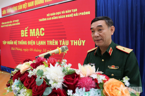 Bế mạc tập huấn hệ thống điện lạnh trên tàu thủy toàn quân