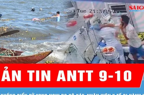 Bản tin ANTT 9-10: Rơi xuống biển tử vong nghi do xô xát với bạn nhậu; nhân viên y tế bị hành hung